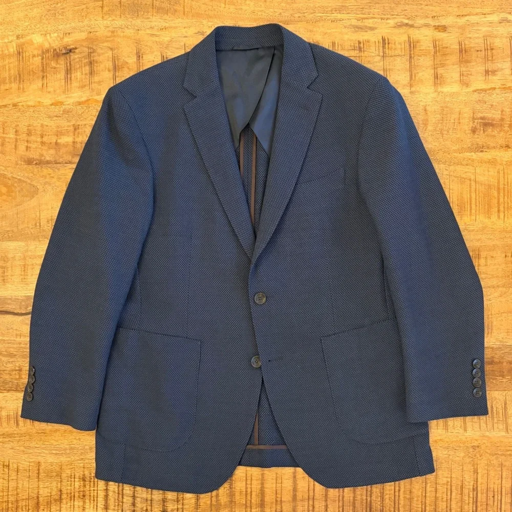 Rodd & Gunn Blazer Mens M 40 Sports Fit Wool Stretch Marlane Unstructured Navy